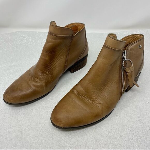 PIKOLINOS Tan Ankle Boots - Picture 4 of 12